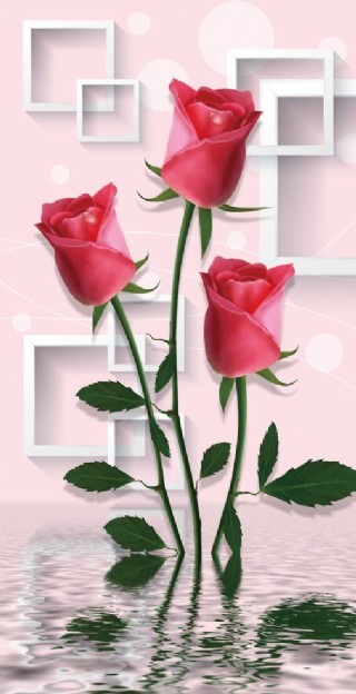 3d水影玫瑰图片
