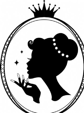 美女人像标志图片