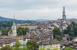 瑞士 伯尔尼 居民区 俯瞰图片