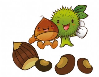 卡通板栗图片