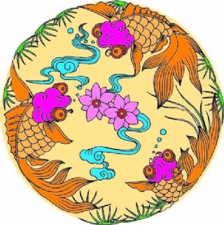 彩色小鱼游乐场素材图片-图行天下图库