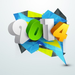 立体2014数字矢量素材