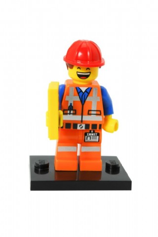 开心的积木消防员