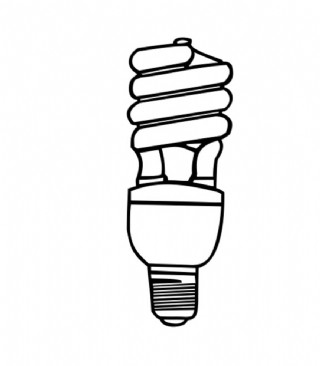 螺旋节能灯灯泡图片
