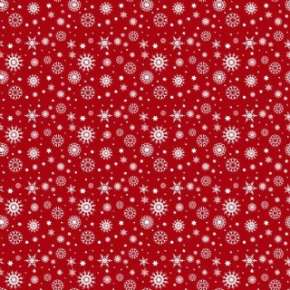 白色雪花在红色的背景图案
